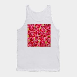 Red Roses Pink Rose Hearts Heart Jackie Carpenter Art Gift Idea's Mother's Day Valentine's Christmas Birthday Her Love Mom Wife Girlfriend Best Seller Tank Top